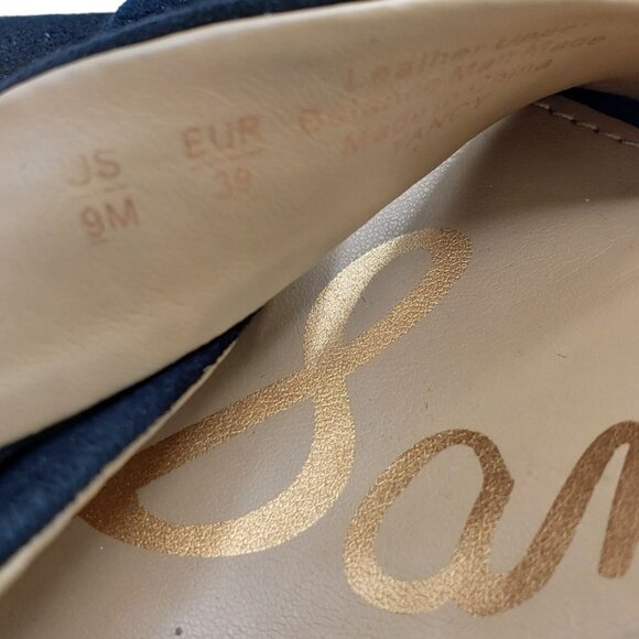 Sam Edelman Yancy Sandals Womens 9 Black Suede Block Heel - Picture 10 of 10